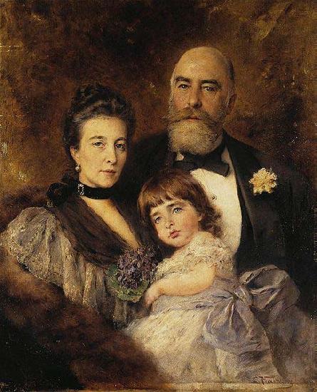 Konstantin Makovsky Volkov family oil painting image